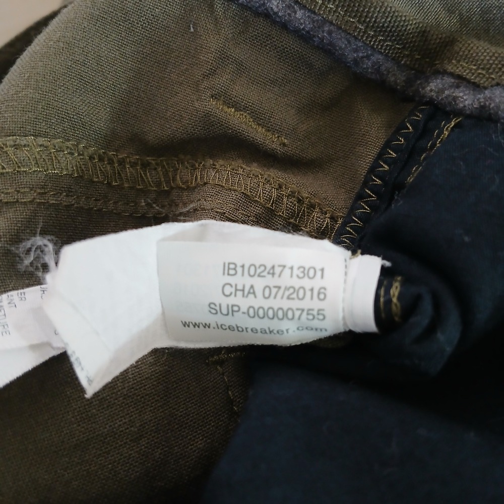 Icebreaker Olive Green Men’s Flat Front Shorts - Picture 8 of 10